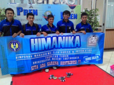 YSU STUDENTS GAIN VICTORY IN Line Follower Robotic Competition 2015 IN PALEMBANG, South Sumatra